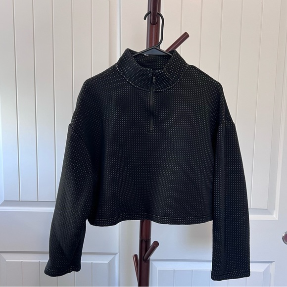 NIKE CROP HALF-zip SWEATER - Picture 1 of 4